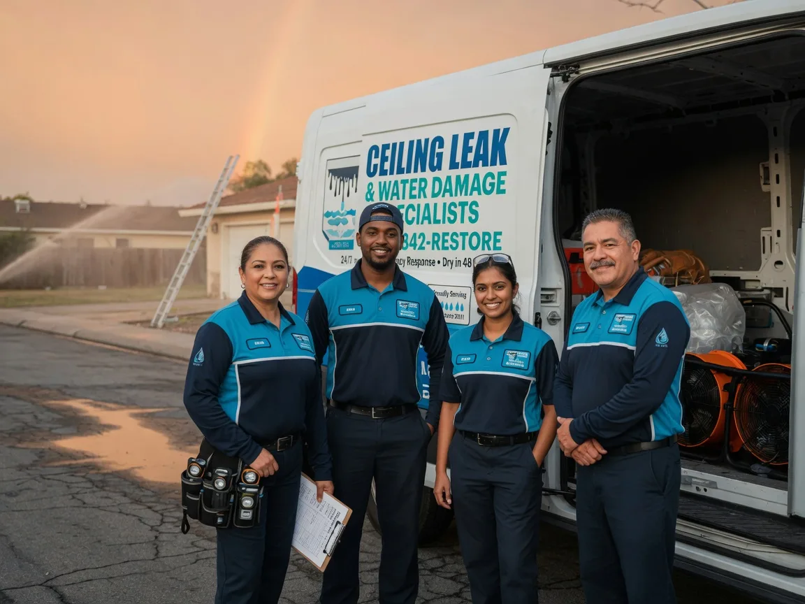 Ceiling Leak Cleanup company in Hunters, WA
